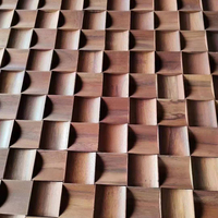 Vente en gros Panneau de bois pour mur intérieur 3d Panneaux muraux en bois inégaux épais personnalisés