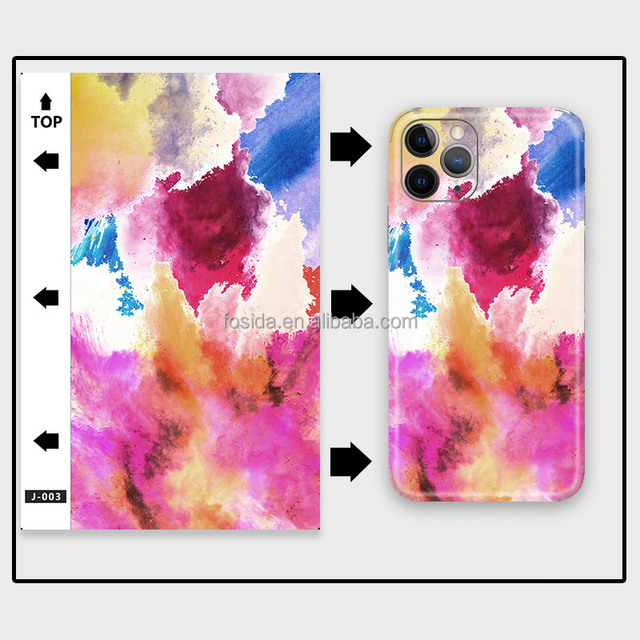 Custom Phone Skins PVC Material Vinyl Glitter Mobile Phone Sticker Skins Film Wrap Skin Phone Back Sticker for Mobile iphone