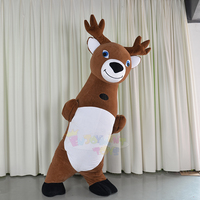 Meilleure vente CE gonflable noël renne wapiti cerf orignal mascotte Costume personnage Animal Cosplay dessin animé pour adulte
