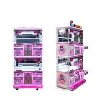 Nouvelle arrivée commerciale pas cher petite poupée attraper Machine monnayeur jouet grue Mini griffe Machine jouets en peluche pour griffe Machine