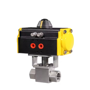 Válvula de Bola Neumática de Acero Inoxidable COVNA para Sistema de Riego por Goteo, Válvula Neumática de Puerto en T de Alta Presión - Product Image 1