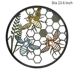 Style traditionnel métal abeille mur Silhouette salon jardin chambre bureau décor à la maison suspendu mur Art pour une utilisation intérieure - Product Image 2