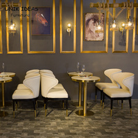 Tables et chaises en marbre pour salle à manger, ensembles de canapés pour restaurant, mobilier de cantine commerciale, sièges modernes pour restauration rapide