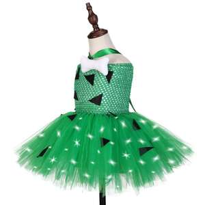 Vestido de tutú de Ballet, ropa de <span class=keywords><strong>Halloween</strong></span> para niños, <span class=keywords><strong>disfraz</strong></span> de Anime con luz Led, conjunto de hueso de perro cachorro, vestidos de tutú para niños - Product Image 2