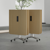 Table et chaise d'entraînement traditionnelles durables, bureau de conférence mobile modulaire extensible