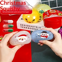 Jouet anti-stress en forme de boulettes de Noël de 8,5 cm avec paillettes et boîte mystère, jouet de Noël pour enfants, jouets promotionnels