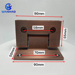 Hiện đại 90 độ mềm đóng vòi hoa sen bản lề thiết lập 90 độ cửa trượt nâng cho phòng tắm pivoted cửa kính bao vây màn hình tường - Product Image 4