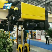 Palans électriques à câble de 10 tonnes avec commande suspendue et télécommande, IP55 CE ISO, personnalisables, style européen, palan électrique à poutre simple