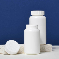 Échantillons gratuits Emballage personnalisé vide Médecine blanche saine Bouteille de capsule de pilules vitaminées en plastique HDPE