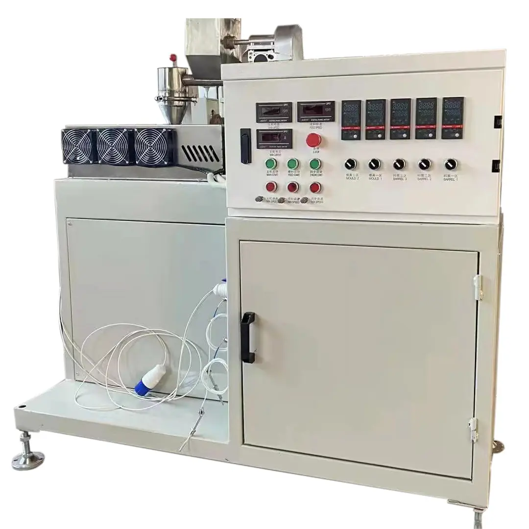 Twin screw plastic extruder Conical double screw extruder