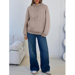 Sweat à capuche doublé en sherpa |   Sweat-shirt en polaire ultra chaud avec intérieur en fourrure douce pour l'hiver, vêtements décontractés et personnalisation de la marque - Product Image 5