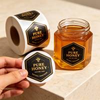 Promotion : Autocollant en vinyle holographique brillant, écologique, durable, résistant à l'huile, aux UV, à la chaleur et à l'eau, pour usage alimentaire