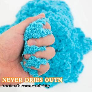 JITENG Sable Magique DIY Spatial Éducatif Non Toxique Facile à <span class=keywords><strong>Modeler</strong></span> et à Colorier – Jeu de Sable Magique Coloré Très Vendu - Product Image 3