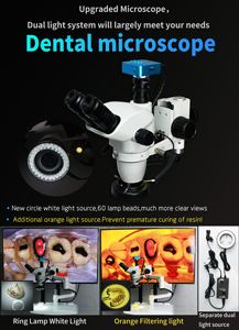 Microscope dentaire portable le plus récent avec zoom 2,5-25x, système optique LED et capacité d'imagerie numérique - Product Image 4