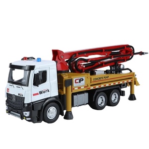 1/<span class=keywords><strong>18</strong></span> ciment pompe <span class=keywords><strong>camion</strong></span> alliage voiture modèle moulé sous pression en métal Transport véhicule ingénierie jouet pour garçons - Product Image 1