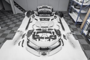 Kit carrosserie en fibre de carbone sèche style SF90XX pour <span class=keywords><strong>Ferrari</strong></span> SF90 |   Ensemble complet de pare-chocs avant et arrière, garde-boue, capot et jupes latérales - Product Image 2