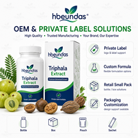 Vente en gros de mélange d'herbes ayurvédiques, emballage personnalisé avec logo, poudre d'extrait de Triphala