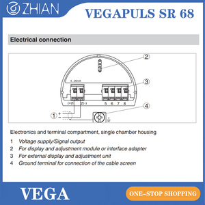 เครื่องวัดระดับเรดาร์ VEGAPULS 68 สำหรับการวัดระดับในถังเก็บ 4-20 MA/HART เซ็นเซอร์เรดาร์ - Product Image 2