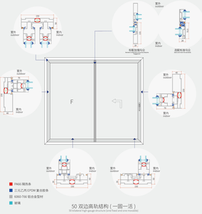<span class=keywords><strong>Porte</strong></span> Pieghevoli in Vetro e Lega di Alluminio Moderne per Interni di Ville e Applicazioni Commerciali - Product Image 3