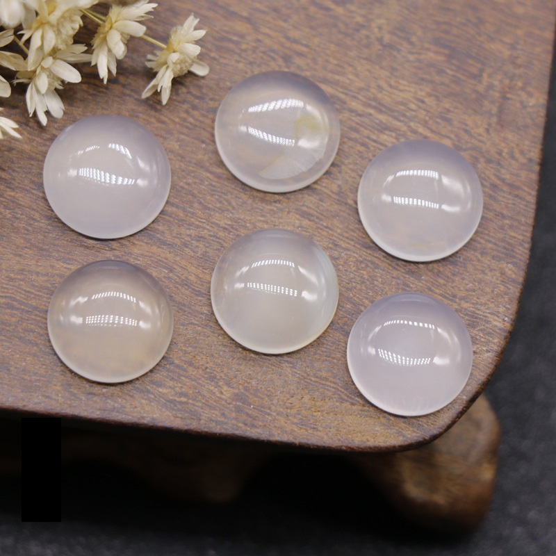 14mm white agate