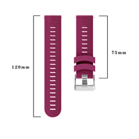 Gelang Jam Tangan Sport Pengganti Upro 20mm Quick Release Pin Buckle, Tali Jam Tangan Pintar Silikon Lembut untuk Garmin Forerunner 245