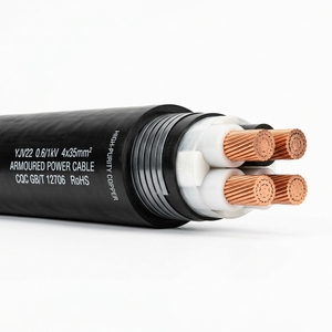 Câble d'alimentation blindé PrimePro YJV22 - Isolation XLPE 0,6/1 kV, blindage en bande d'acier, 3/4/5 conducteurs, 2,5-16 mm², cuivre pur, pour installation souterraine - Product Image 4
