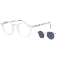 Lunettes de lecture TR90 à clipser, design vintage peint à la main, pour visage en forme de losange, monture complète, pour utilisation sur ordinateur