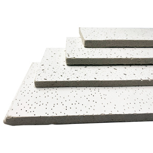 Azulejos de techo acústicos de diseño moderno Paneles absorbentes de sonido para interiores Ambiente de estudio Lana mineral Aislamiento acústico Uso interior - Product Image 1