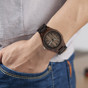 <span class=keywords><strong>Montre</strong></span> Homme Relogio Masculino <span class=keywords><strong>Montre</strong></span>-bracelet Affichage Analogique Logo Personnalisé Quartz <span class=keywords><strong>Montre</strong></span> en Bois Sandale - Product Image 4