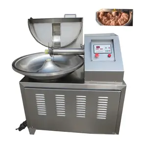 Industrial Stainless Steel Meat Processing Machine Food Chopper Cut Chicken Meat Bowl Cutter Grinder Mixer