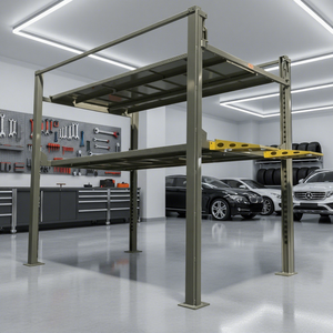 Lift Penyimpanan Mobil Hidrolik Pasokan Pabrik Lift Parkir Otomatis untuk 3 Mobil Penyimpanan Triple Stacker Sistem Lift Mobil SUV 4 Tiang - Product Image 1