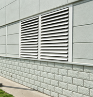 Système de ventilation mural vertical moderne Windowmate, décoration de façade, pare-soleil extérieur réglable en alliage d'aluminium