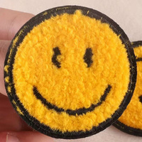 Patch Bordir Chenille Huruf Custom, Perekat Sendiri, Bisa Disetrika untuk Pakaian