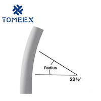 ASTM UL651 SCH80 Couleur grise PVC Coudes de balayage à 90 degrés Coude de raccord de conduit de tuyau électrique