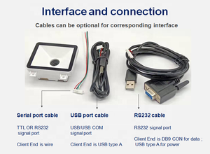 Đầu Đọc Mã Vạch QR Vé 2D Mô-đun Máy Quét Mã Vạch Nhúng Cho Máy Bán Hàng Tự Động - Product Image 6