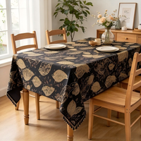Nappe Rectangulaire Moderne en Jacquard Feuille de Chenille Imperméable Tissée – Vente en Gros pour Hôtels, Restaurants et Décoration Intérieure