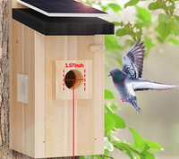 Maison d'oiseau montée sur arbre avec caméra caméra de nichoir à énergie solaire 4MP 2K Vision nocturne polychrome observation des oiseaux pour les amoureux des oiseaux
