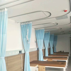 Hospital Medical <b>Curtain</b> Track L Shape Aluminum Alloy Infusion Ceiling Track For Ward Bed Partition - Product Image 2