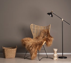 Thảm da cừu nhuộm Icelandic với Len dài. Da Cừu tuyệt vời. Da cừu da. Thảm da cừu. Thảm - Product Image 1