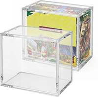Boîte de présentation haut de gamme moderne en acrylique transparent, imprimée UV et gravée au laser, pour Elite Trainer Box ETB 151, avec couvercle magnétique, montage facile, pour la maison