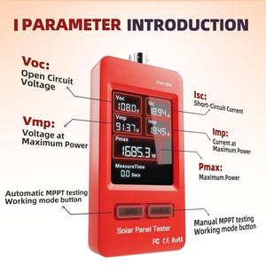 Testeur de panneaux solaires Lancol PMA1800, multimètre pour panneaux photovoltaïques, mesure haute précision, grand écran LCD ultra clair, compteur solaire MPPT - Product Image 6