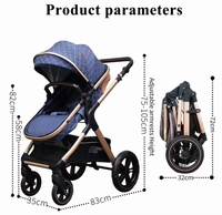 Système de Voyage Poussette Trio Bébé Léger et Luxe Hotsale avec Landau et Poussette de Jogging Pliable
