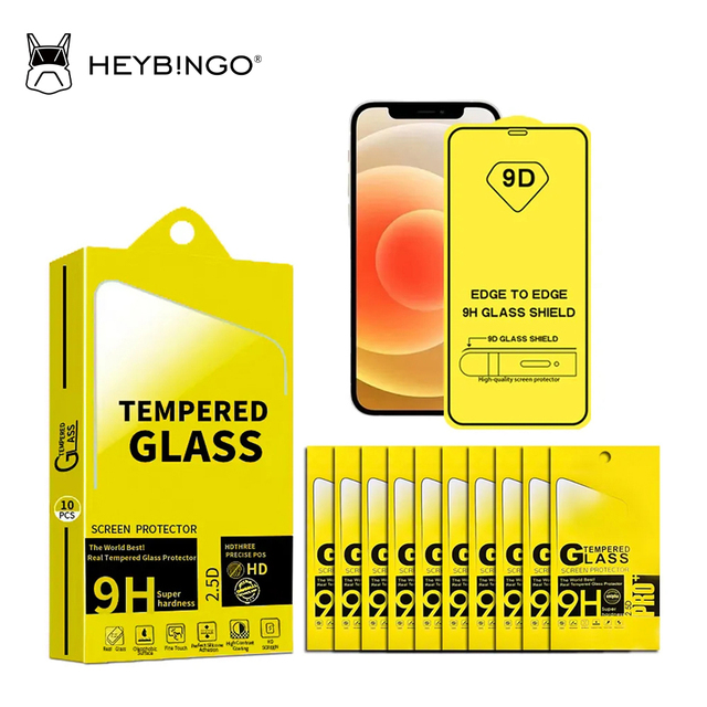 RTS 9d Mobile Tempered Glass Cell Phone Screen Protector for Iphone 13 14 15 16 Pro Max Samsung