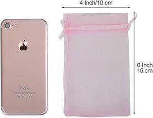 Sacs cadeaux personnalisés en organza en gros, pochettes à bijoux en maille avec cordon de serrage, enveloppes en maille transparente pour festivals, fêtes, branding, OEM - Product Image 2