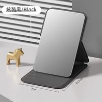 Miroir de maquillage portable mini pliable, petit miroir de poche minimaliste, miroir de beauté personnalisé pour le bureau, outils de beauté