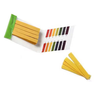 Strip tes pH akuarium 1 hingga 14 kertas pengontrol Ph Meter cepat universal untuk menguji cairan 80 Strip/Set