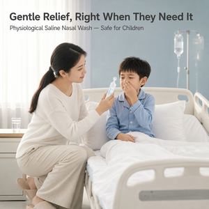 Solution <span class=keywords><strong>de</strong></span> lavage nasal au sel normal pour enfants et adultes, soulage la congestion nasale, la sécheresse et les allergies - Product Image 3