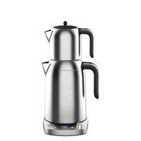 Bouilloire électrique 2-en-1 TUYA Smart Home Samovar Théière numérique double couche Connectivité Wifi Garder au chaud pour la cuisine domestique