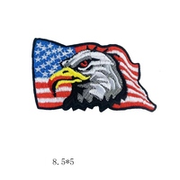 Patch brodé personnalisé Aigle Drapeau USA, motif Liberté Américaine, patriotique, thermocollant pour veste, gilet, sac à dos, DIY
