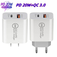 25W PD Type USB C QC3.0 Chargeur rapide double port 30W PD 20W 35W Type-C USB QC 3.0 Adaptateur de voyage à charge rapide pour iPhone samsung